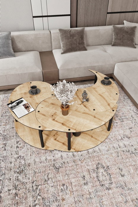 Hanah Home Yin Yang 3 70 - Oak